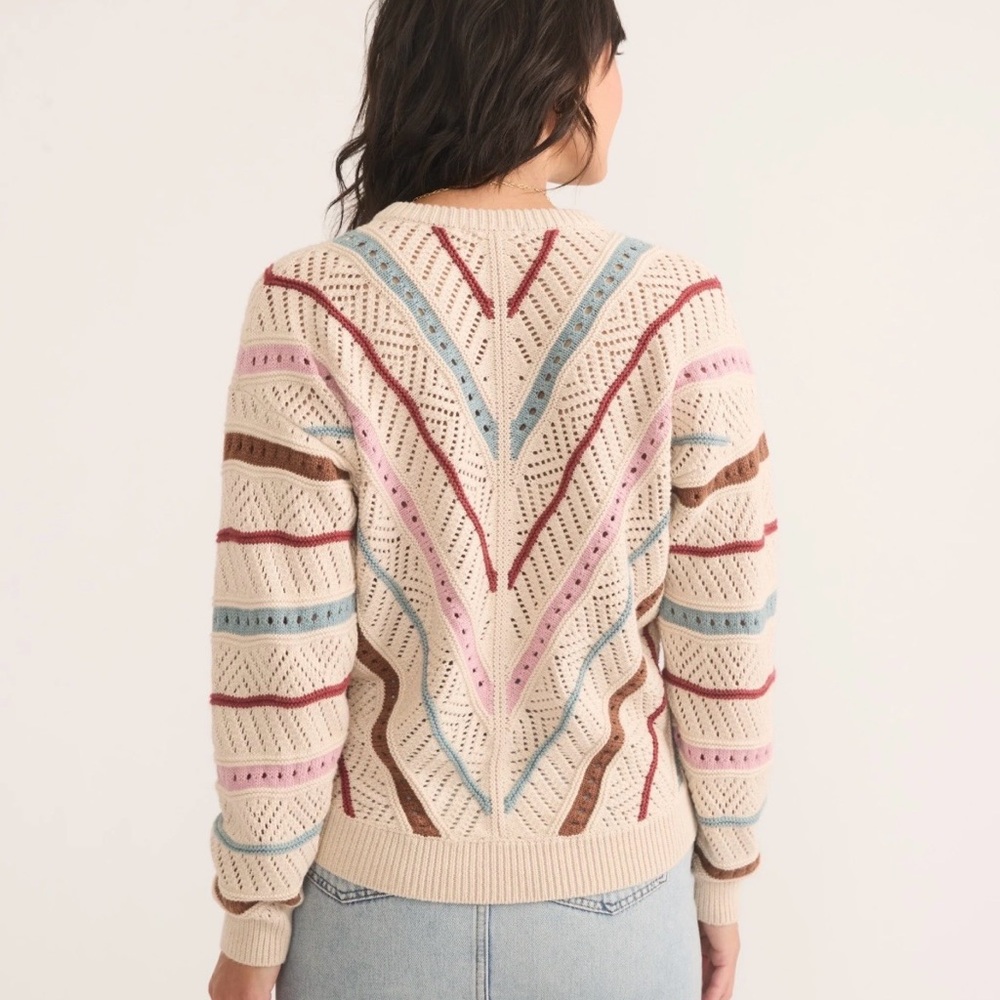 Marine Layer Multicolor Crew Neck Sweater - Picture 2 of 6